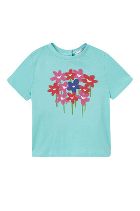 Macro Flower Print T-Shirt